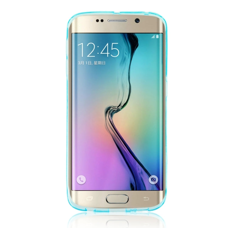For Galaxy S6 Edge / G925 Ultrathin TPU Case with Card Slot