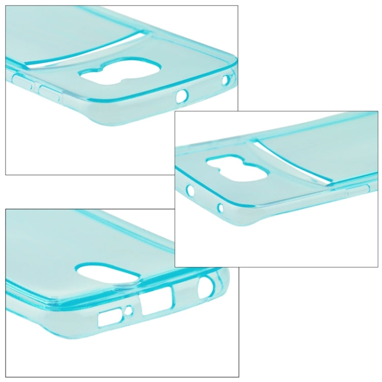 For Galaxy S6 Edge / G925 Ultrathin TPU Case with Card Slot