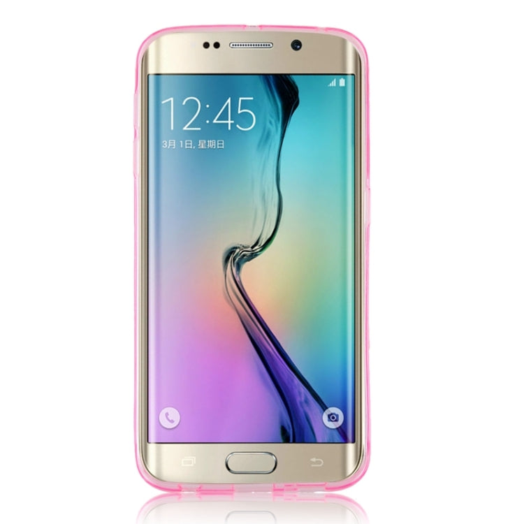 For Galaxy S6 Edge / G925 Ultrathin TPU Case with Card Slot