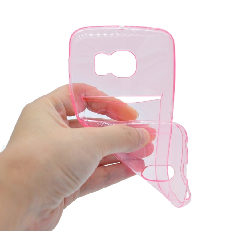 For Galaxy S6 Edge / G925 Ultrathin TPU Case with Card Slot