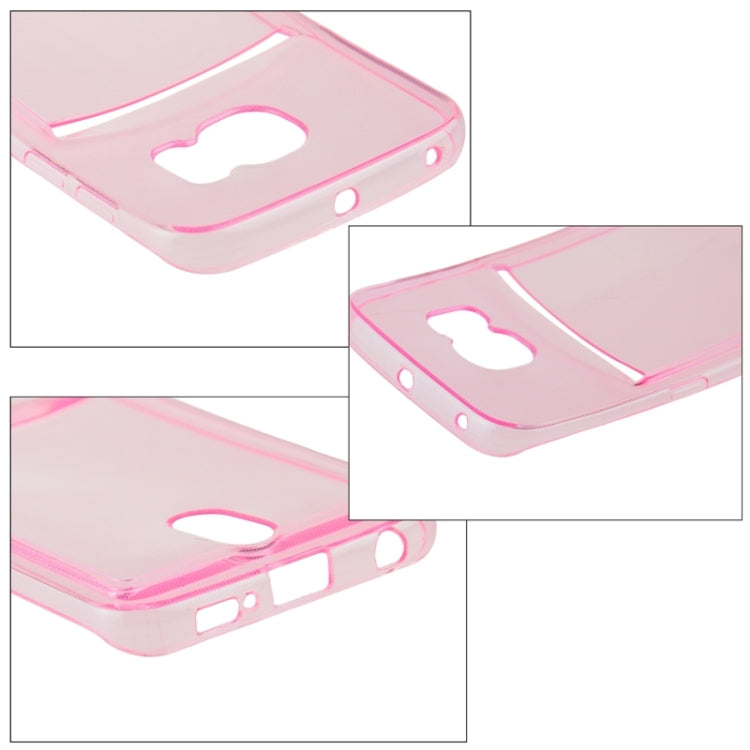 For Galaxy S6 Edge / G925 Ultrathin TPU Case with Card Slot