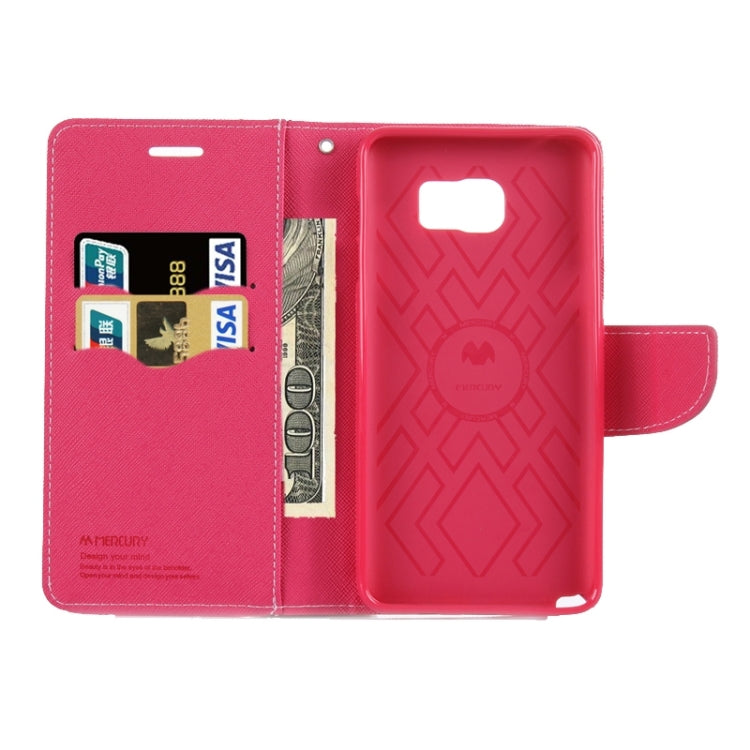 Color Matching Style Cross Texture Horizontal Flip Leather Case with Holder & Card Slots & Wallet for Galaxy Note 5 / N920