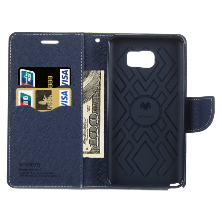 Color Matching Style Cross Texture Horizontal Flip Leather Case with Holder & Card Slots & Wallet for Galaxy Note 5 / N920