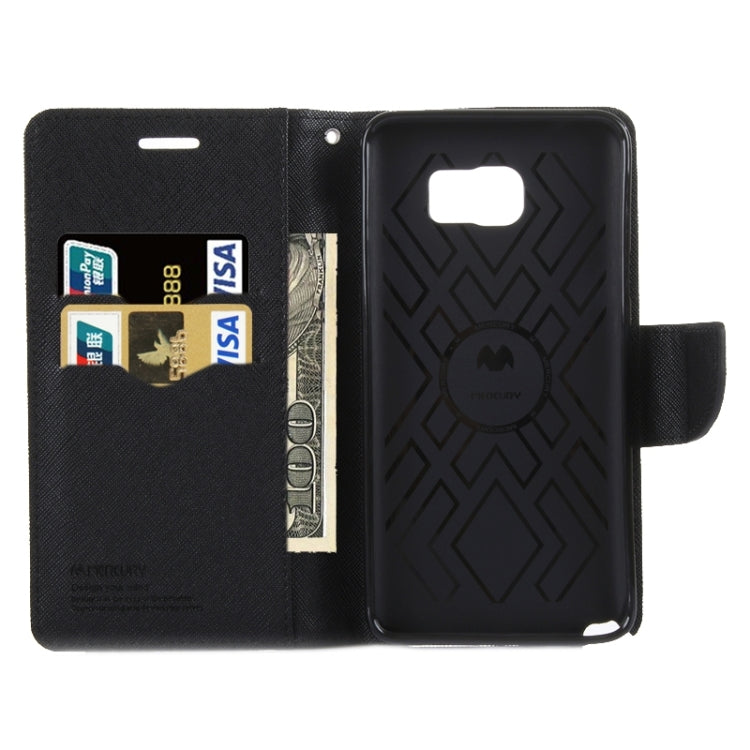 Color Matching Style Cross Texture Horizontal Flip Leather Case with Holder & Card Slots & Wallet for Galaxy Note 5 / N920