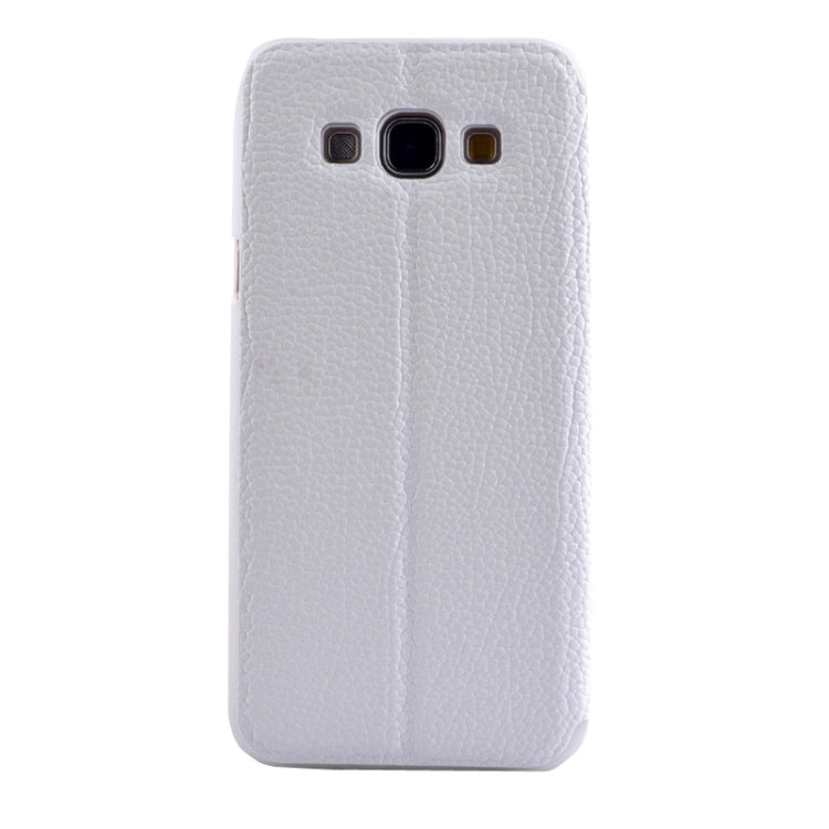 Litchi Texture Solid Color Horizontal Flip Leather Case with Holder & Caller ID Window for Galaxy A8 / A800F