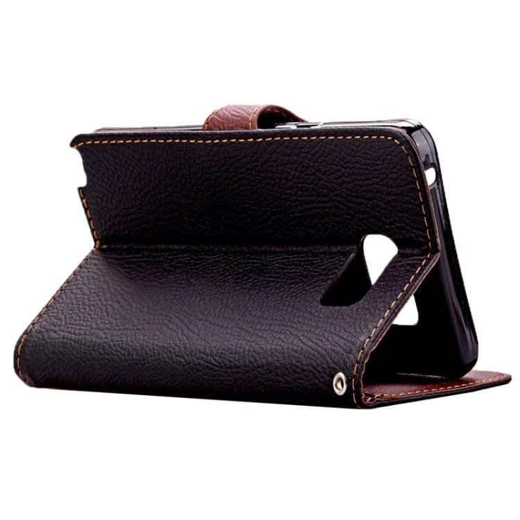 Leaf Magnetic Snap Litchi Texture Horizontal Flip Leather Case with Card Slots & Holder & Wallet & Lanyard for Galaxy Note 5 / N9200