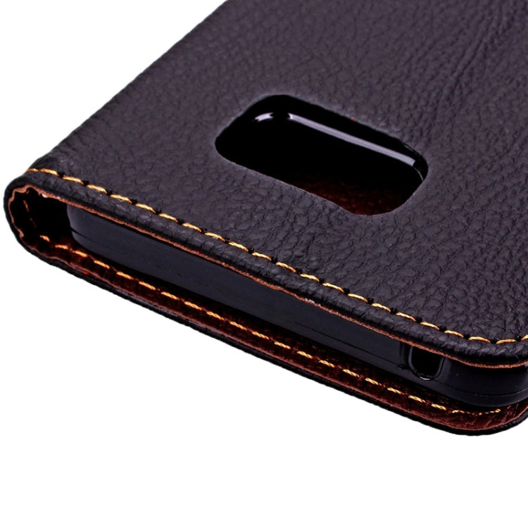 Leaf Magnetic Snap Litchi Texture Horizontal Flip Leather Case with Card Slots & Holder & Wallet & Lanyard for Galaxy Note 5 / N9200