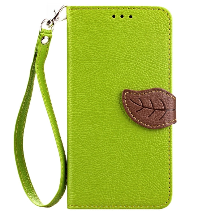 Leaf Magnetic Snap Litchi Texture Horizontal Flip Leather Case with Card Slots & Holder & Wallet & Lanyard for Galaxy Note 5 / N9200