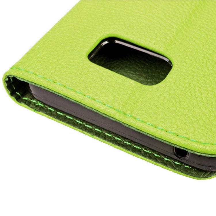 Leaf Magnetic Snap Litchi Texture Horizontal Flip Leather Case with Card Slots & Holder & Wallet & Lanyard for Galaxy Note 5 / N9200