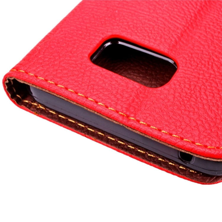 Leaf Magnetic Snap Litchi Texture Horizontal Flip Leather Case with Card Slots & Holder & Wallet & Lanyard for Galaxy Note 5 / N9200