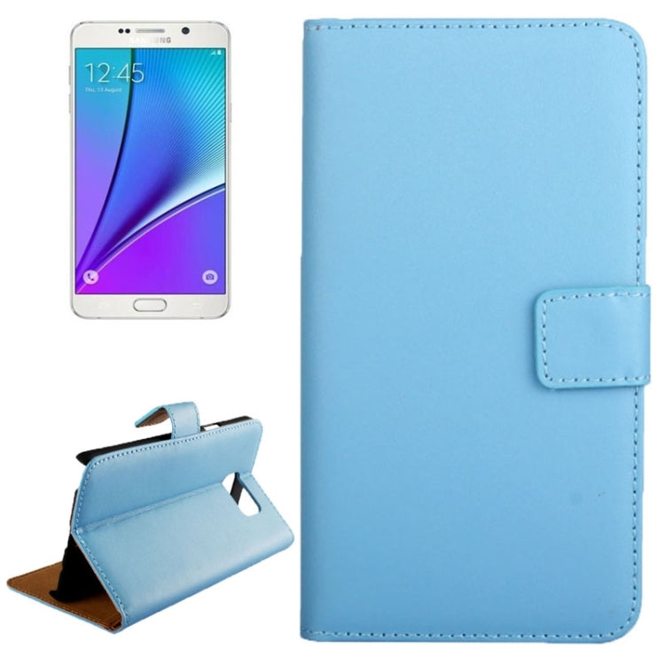 Cowhide Texture Horizontal Flip Genuine leather Case with Card Slot & Holder for Galaxy Note 5 / N9200