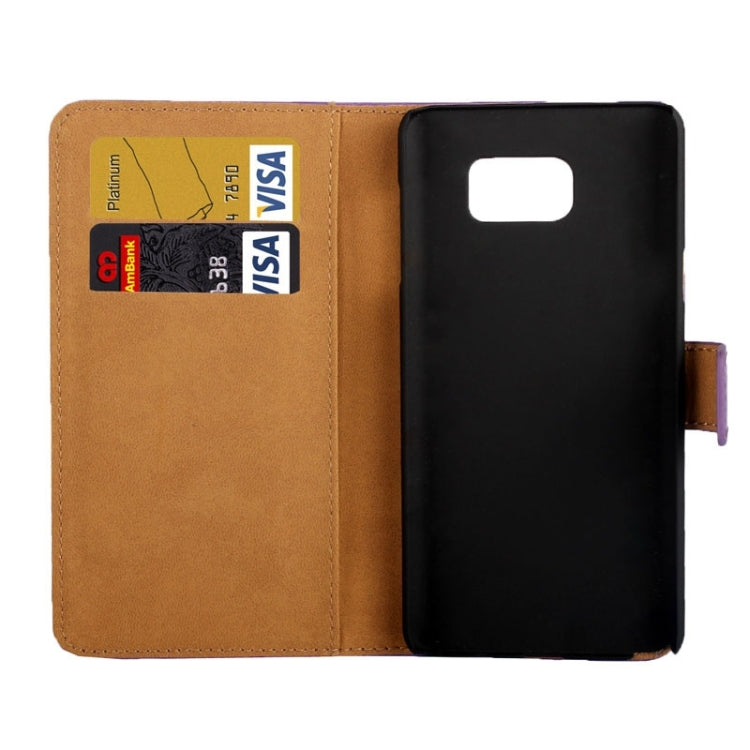 Cowhide Texture Horizontal Flip Genuine leather Case with Card Slot & Holder for Galaxy Note 5 / N9200