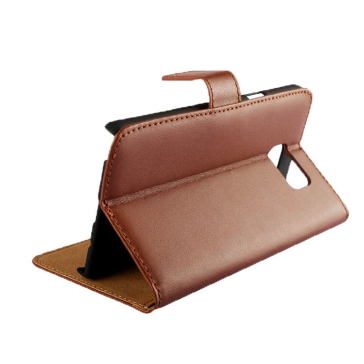 Cowhide Texture Horizontal Flip Genuine leather Case with Card Slot & Holder for Galaxy Note 5 / N9200