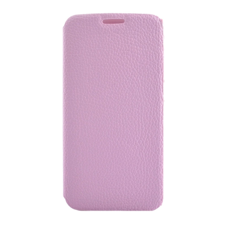 For Galaxy S6 Edge / G925 Litchi Texture Solid Color Horizontal Flip Leather Case with Holder & Card Slots