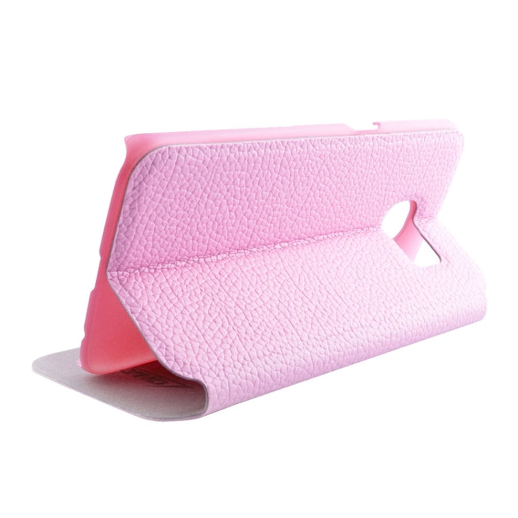 For Galaxy S6 Edge / G925 Litchi Texture Solid Color Horizontal Flip Leather Case with Holder & Card Slots