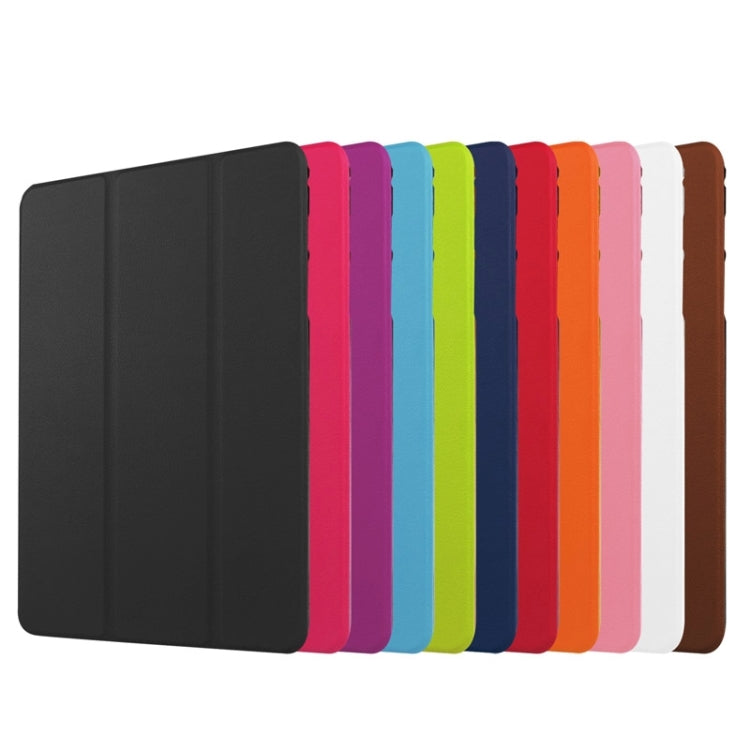 Karst Texture Horizontal Flip Solid Color Leather Case with Three-Folding Holder for Galaxy Tab S2 9.7 / T815