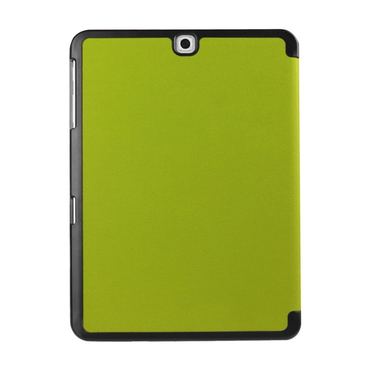 Karst Texture Horizontal Flip Solid Color Leather Case with Three-Folding Holder for Galaxy Tab S2 9.7 / T815