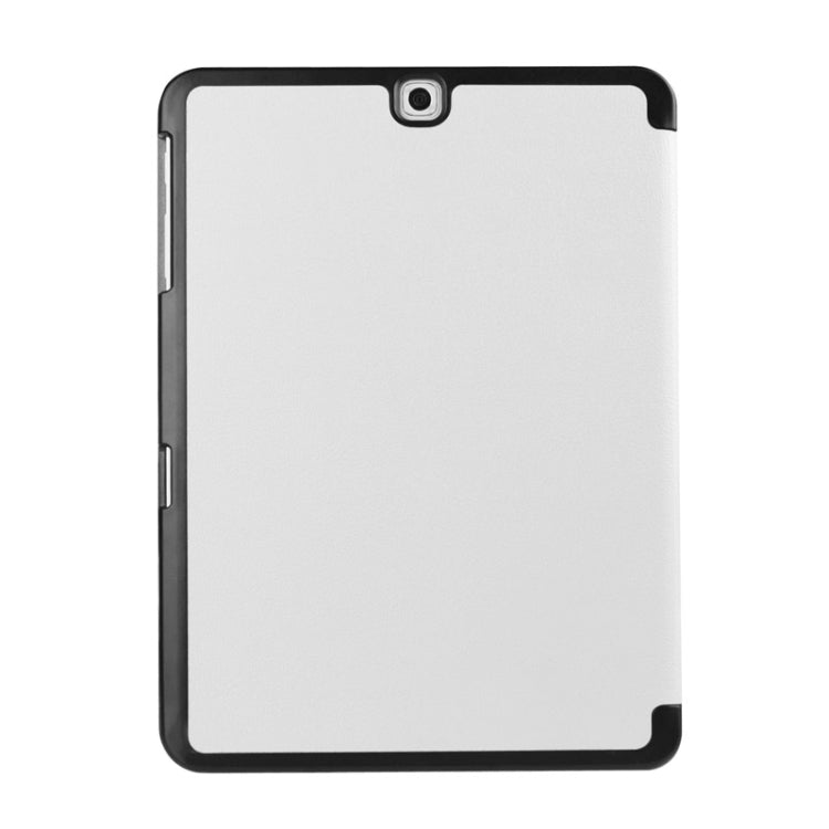 Karst Texture Horizontal Flip Solid Color Leather Case with Three-Folding Holder for Galaxy Tab S2 9.7 / T815