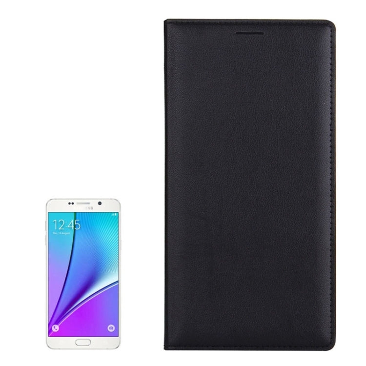 Litchi Texture Horizontal Flip Leather Case with Card Slots for Galaxy Note 5 / N9200