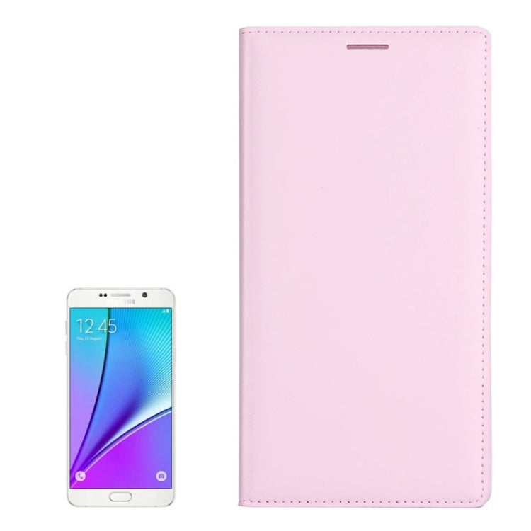 Litchi Texture Horizontal Flip Leather Case with Card Slots for Galaxy Note 5 / N9200