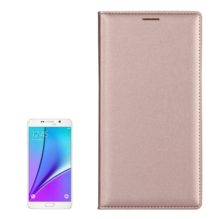 Litchi Texture Horizontal Flip Leather Case with Card Slots for Galaxy Note 5 / N9200