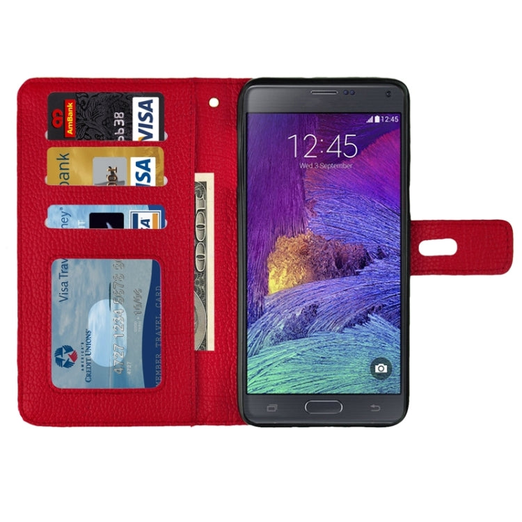Litchi Texture Horizontal Flip Leather Case with Holder & Card Slots & Wallet for Galaxy Note 5 / N920
