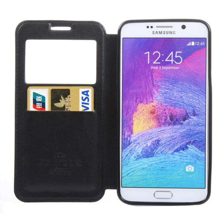 Crazy Horse Texture Horizontal Flip Leather Case with Holder & Card Slot & Caller ID Display for Galaxy Note 5 / N920