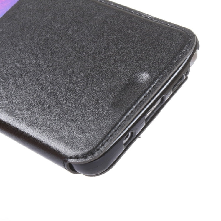 Crazy Horse Texture Horizontal Flip Leather Case with Holder & Card Slot & Caller ID Display for Galaxy Note 5 / N920