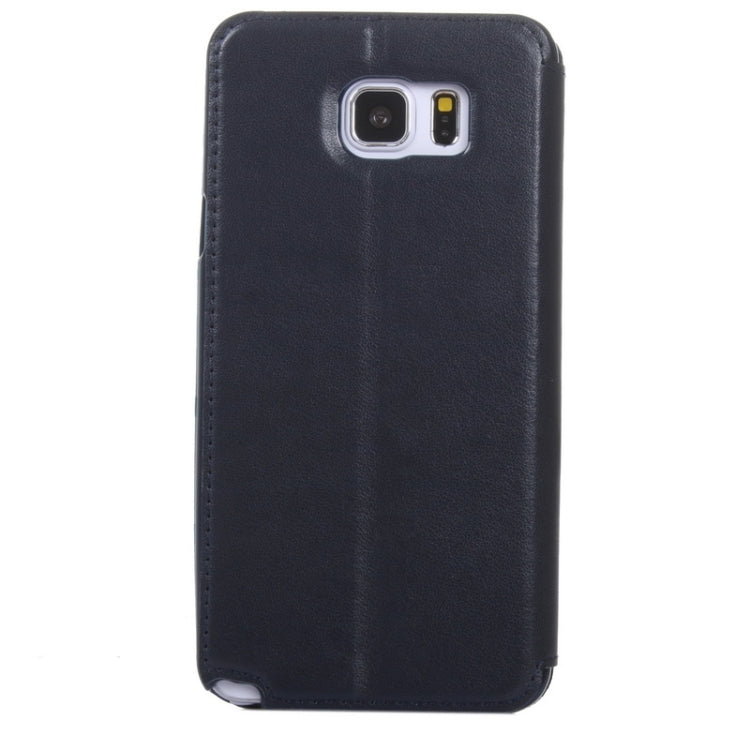 Crazy Horse Texture Horizontal Flip Leather Case with Holder & Card Slot & Caller ID Display for Galaxy Note 5 / N920