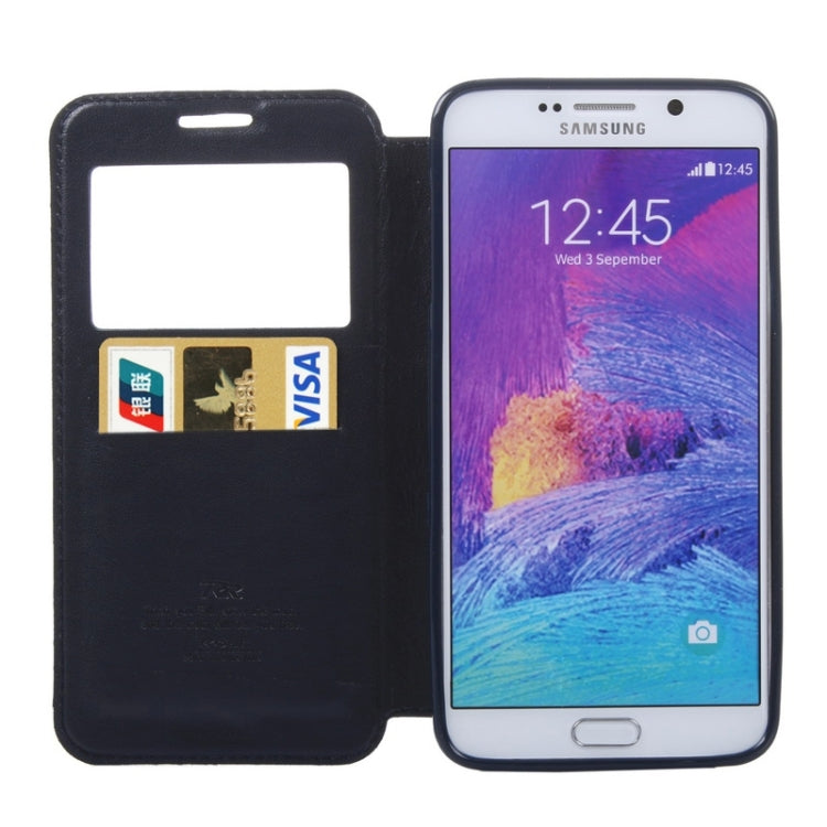 Crazy Horse Texture Horizontal Flip Leather Case with Holder & Card Slot & Caller ID Display for Galaxy Note 5 / N920