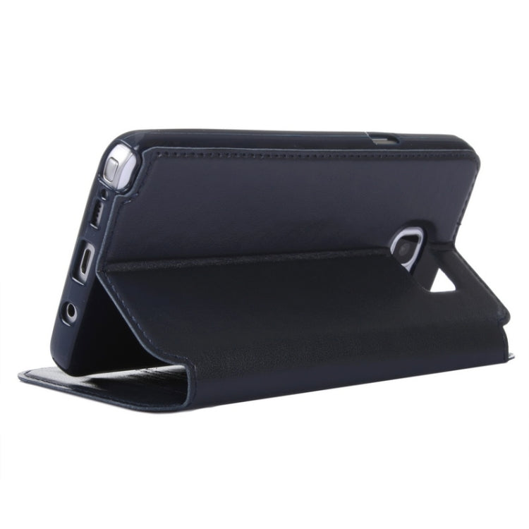 Crazy Horse Texture Horizontal Flip Leather Case with Holder & Card Slot & Caller ID Display for Galaxy Note 5 / N920