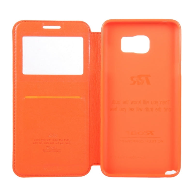 Crazy Horse Texture Horizontal Flip Leather Case with Holder & Card Slot & Caller ID Display for Galaxy Note 5 / N920