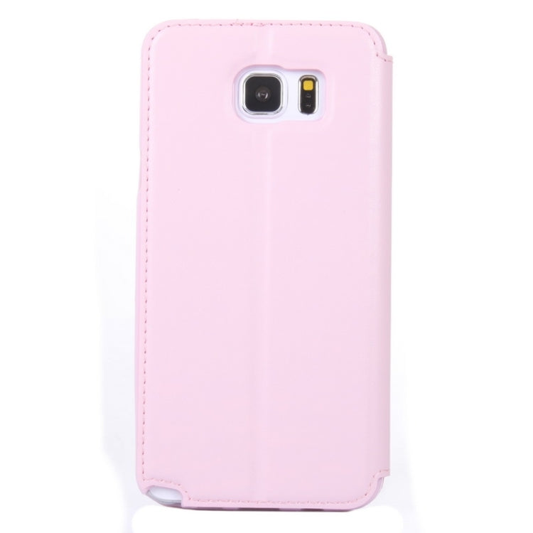 Crazy Horse Texture Horizontal Flip Leather Case with Holder & Card Slot & Caller ID Display for Galaxy Note 5 / N920