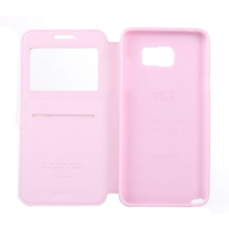Crazy Horse Texture Horizontal Flip Leather Case with Holder & Card Slot & Caller ID Display for Galaxy Note 5 / N920