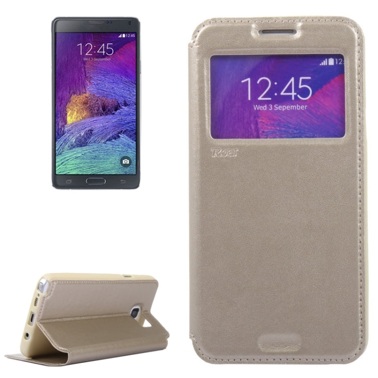 Crazy Horse Texture Horizontal Flip Leather Case with Holder & Card Slot & Caller ID Display for Galaxy Note 5 / N920