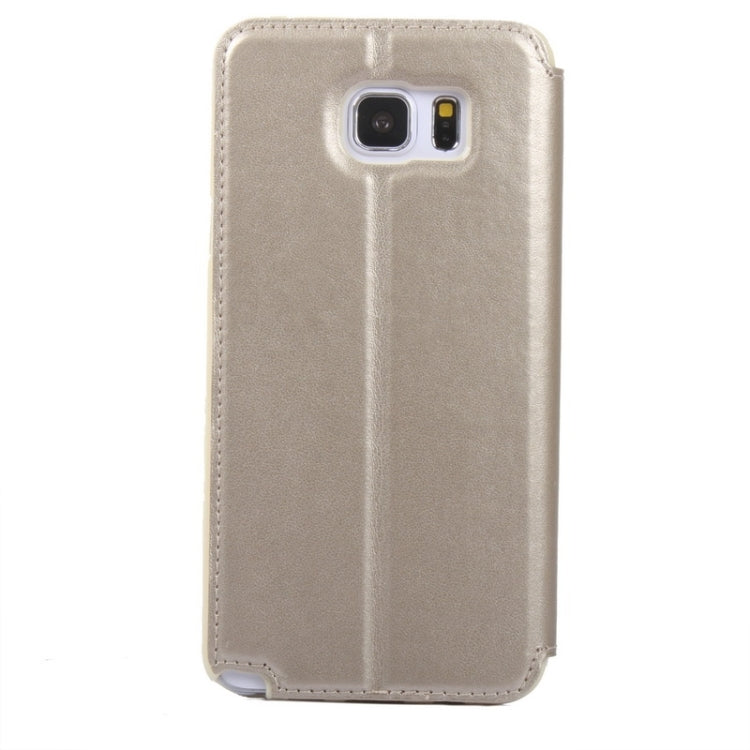 Crazy Horse Texture Horizontal Flip Leather Case with Holder & Card Slot & Caller ID Display for Galaxy Note 5 / N920