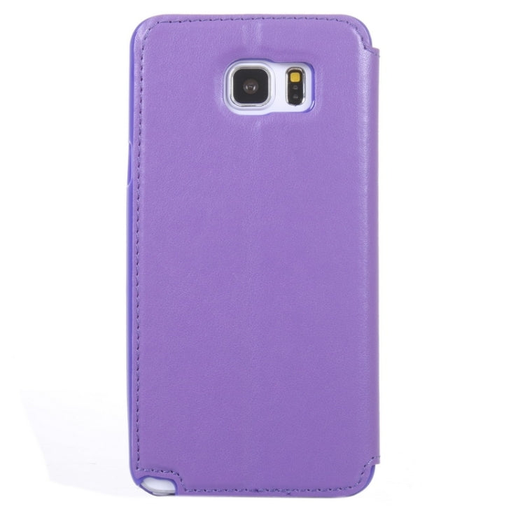 Crazy Horse Texture Horizontal Flip Leather Case with Holder & Card Slot & Caller ID Display for Galaxy Note 5 / N920