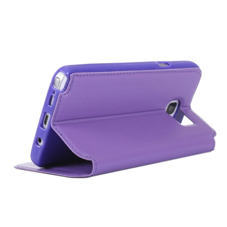 Crazy Horse Texture Horizontal Flip Leather Case with Holder & Card Slot & Caller ID Display for Galaxy Note 5 / N920