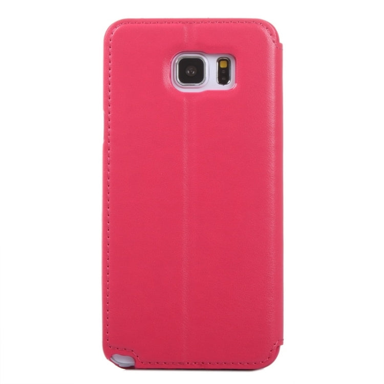 Crazy Horse Texture Horizontal Flip Leather Case with Holder & Card Slot & Caller ID Display for Galaxy Note 5 / N920