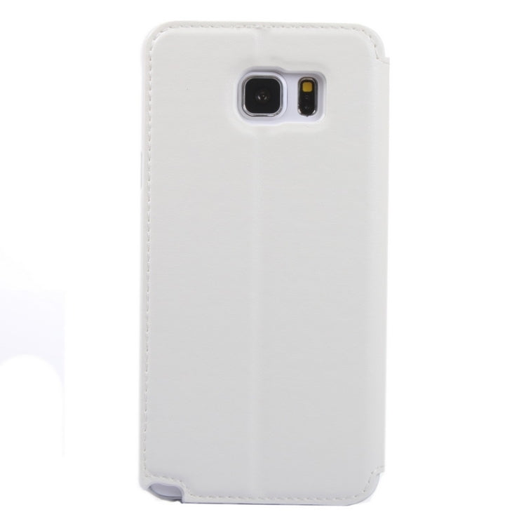 Crazy Horse Texture Horizontal Flip Leather Case with Holder & Card Slot & Caller ID Display for Galaxy Note 5 / N920