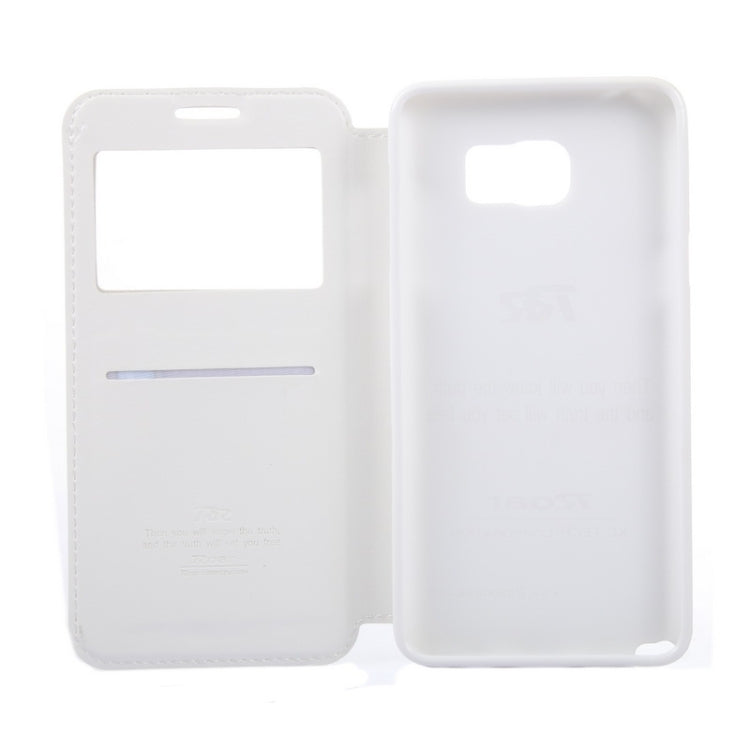Crazy Horse Texture Horizontal Flip Leather Case with Holder & Card Slot & Caller ID Display for Galaxy Note 5 / N920