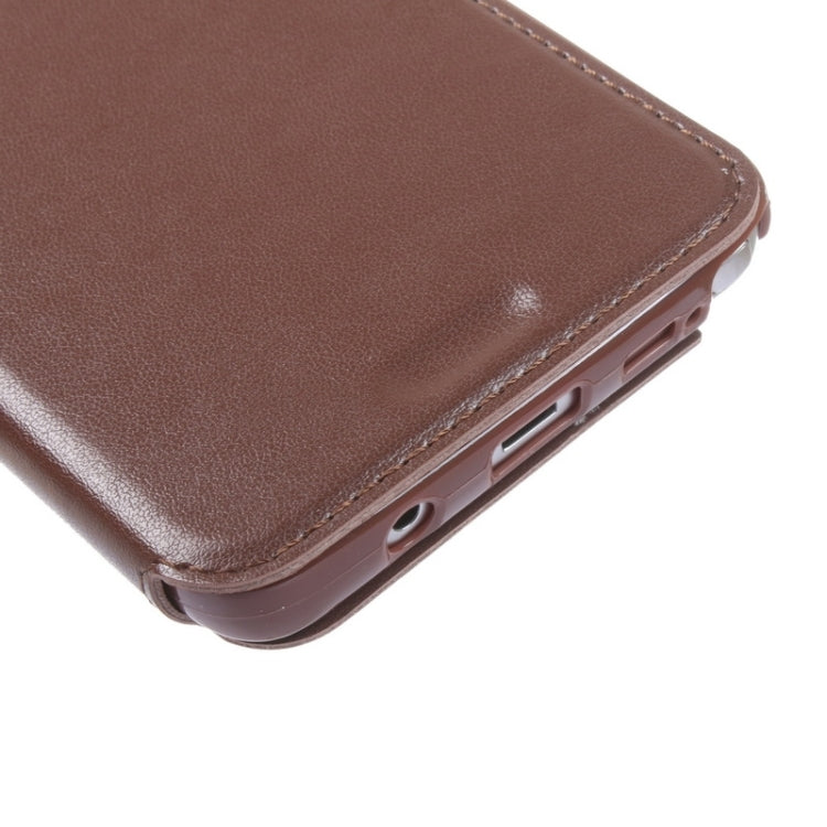 Crazy Horse Texture Horizontal Flip Leather Case with Holder & Card Slot & Caller ID Display for Galaxy Note 5 / N920