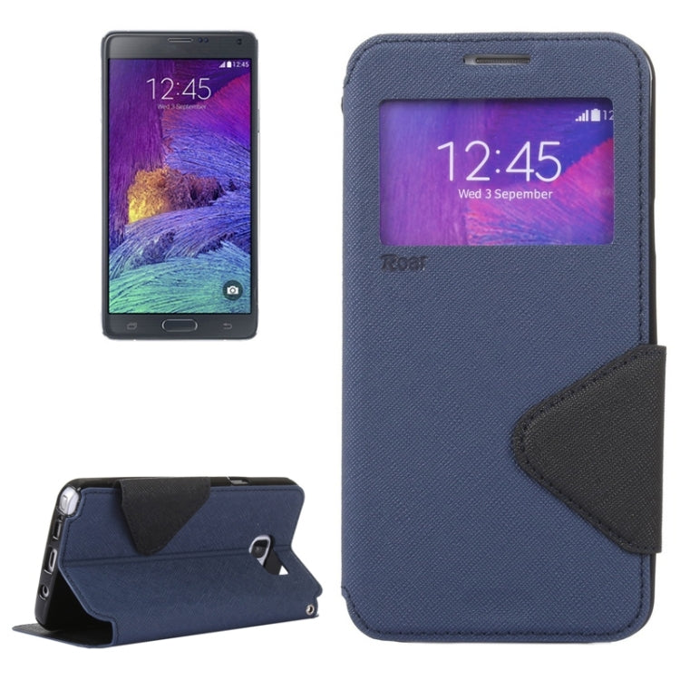 Cross Texture Horizontal Flip Leather Case with Holder & Card Slot for Galaxy Note 5 / N920