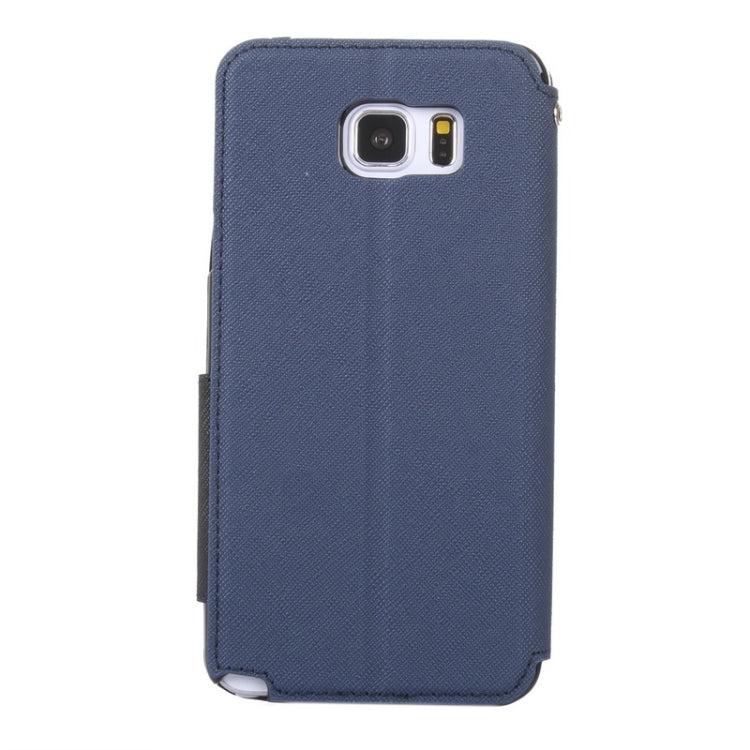 Cross Texture Horizontal Flip Leather Case with Holder & Card Slot for Galaxy Note 5 / N920