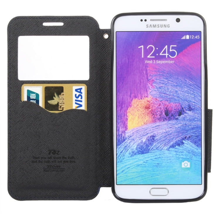 Cross Texture Horizontal Flip Leather Case with Holder & Card Slot for Galaxy Note 5 / N920