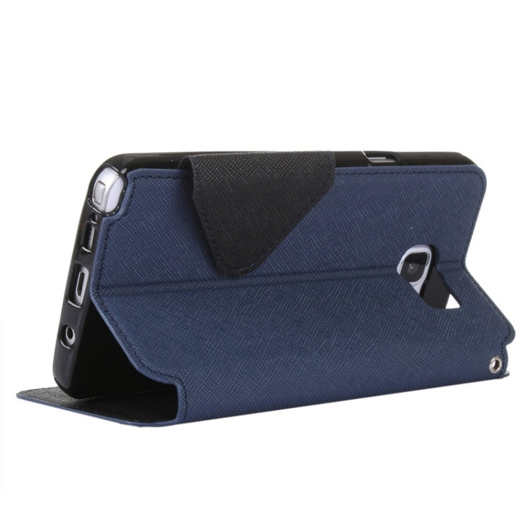 Cross Texture Horizontal Flip Leather Case with Holder & Card Slot for Galaxy Note 5 / N920