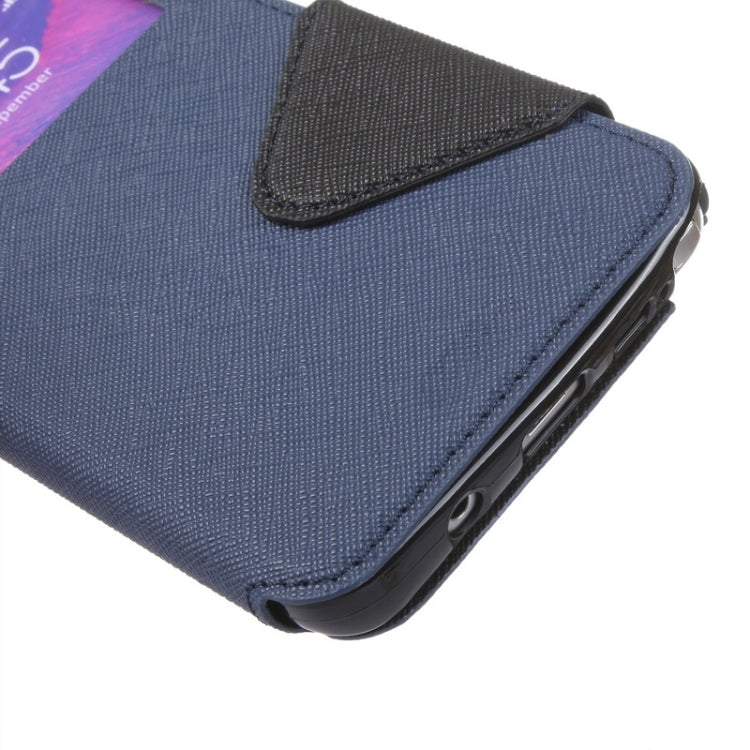 Cross Texture Horizontal Flip Leather Case with Holder & Card Slot for Galaxy Note 5 / N920