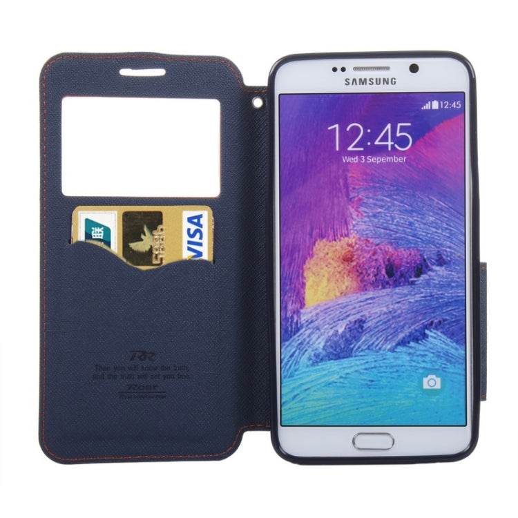 Cross Texture Horizontal Flip Leather Case with Holder & Card Slot for Galaxy Note 5 / N920