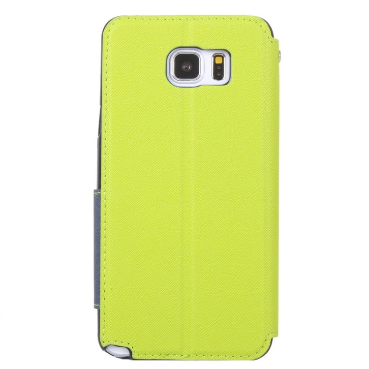 Cross Texture Horizontal Flip Leather Case with Holder & Card Slot for Galaxy Note 5 / N920