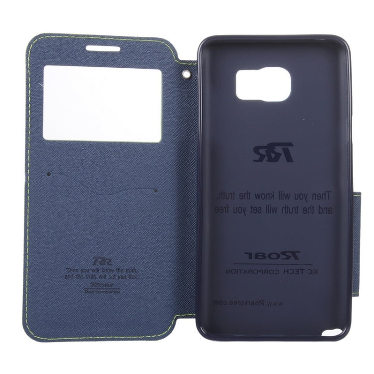 Cross Texture Horizontal Flip Leather Case with Holder & Card Slot for Galaxy Note 5 / N920
